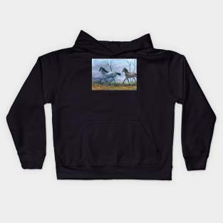 Wild horses Kids Hoodie